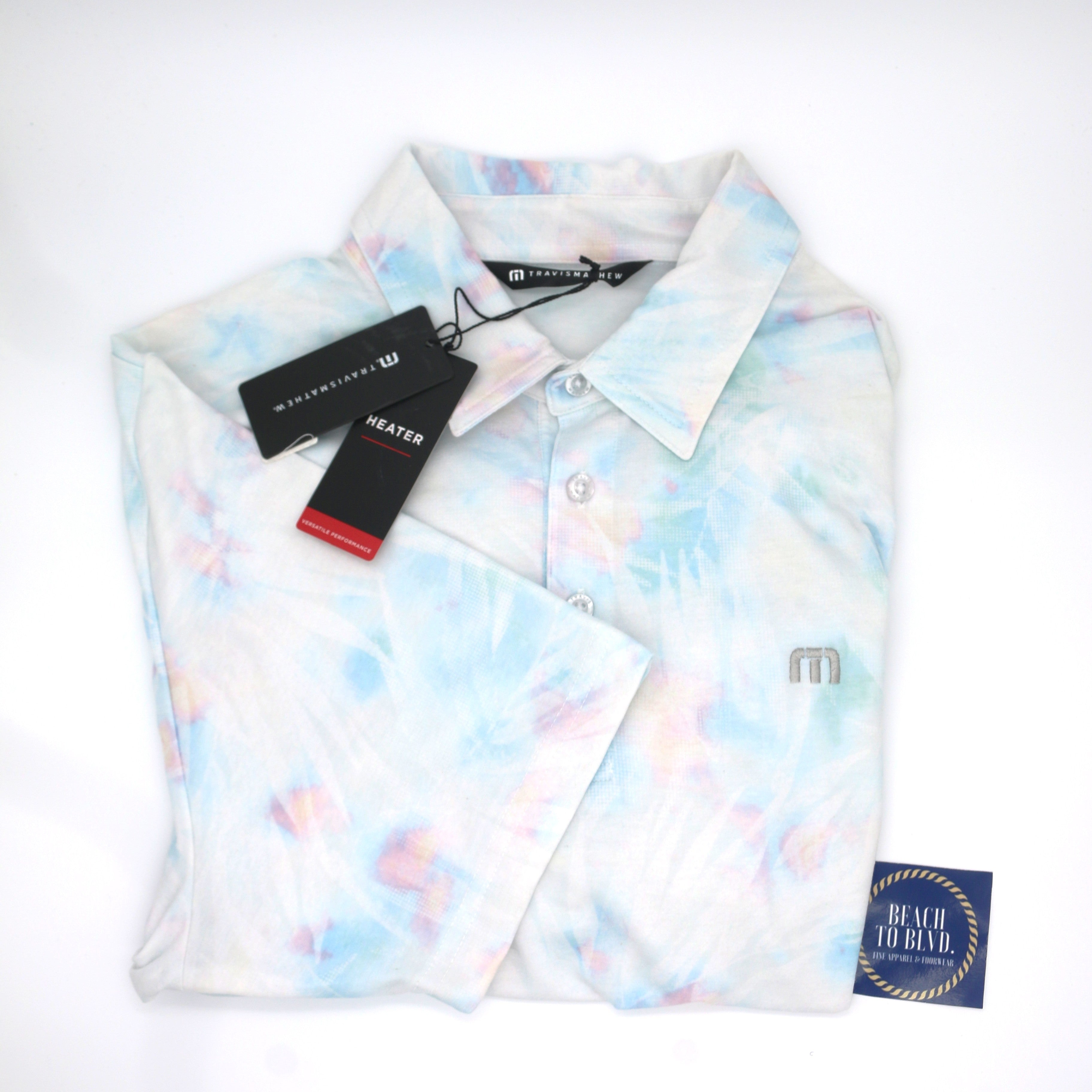Travis Mathew All Tied Up Men's Performance Polo - Tye Dye - BeachToBlvd