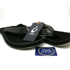 Olukai Ulele Men’s Beach Sandals - Black - BeachToBlvd
