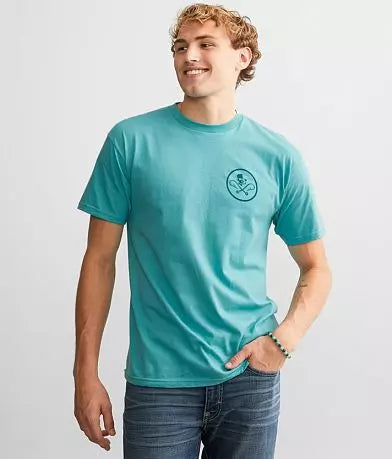 SALT LIFE Concealed Badge T-Shirt- HEATHERED GREY - BeachToBlvd