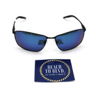 Costa Sunglasses Turret - Matte Black Frame w/Blue Mirror Lens - BeachToBlvd