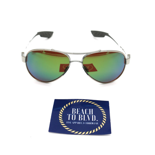 Costa LORETO Sunglasses 6S4006 - Palladium /Green Mirror