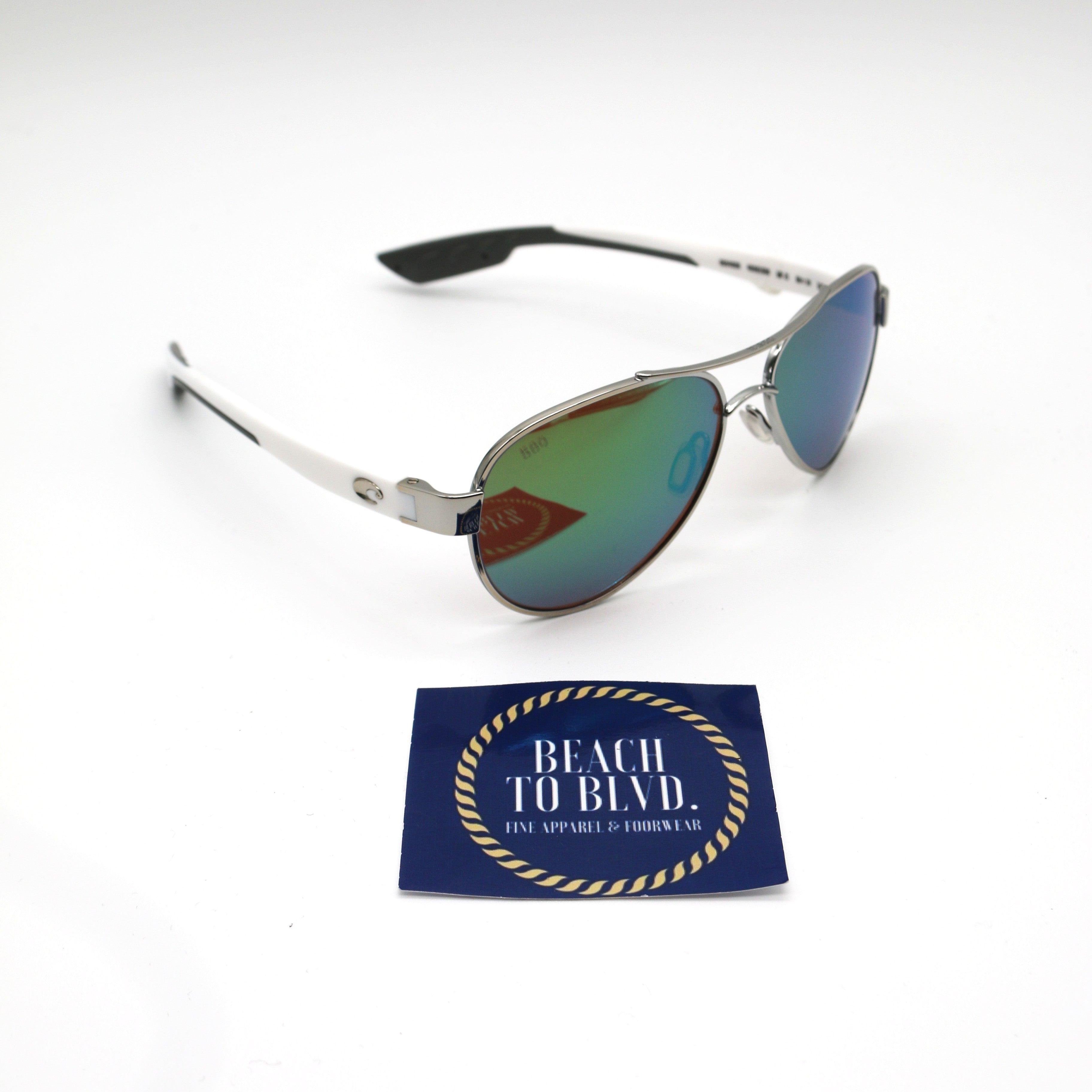 Costa LORETO Sunglasses 6S4006 - Palladium /Green Mirror