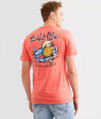 SALT LIFE Bushel N Beer T-Shirt LIGHT GREY HEATHER - BeachToBlvd