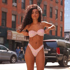 Kulani Kinis Y Cheeky Swim Bottoms- Dollhouse - BeachToBlvd