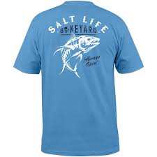 Salt Life Boneyard Short-Sleeve Pocket T-Shirt for Men- BLACK - BeachToBlvd