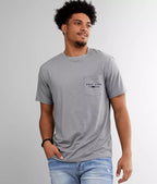 SALT LIFE Respect Performance T-Shirt -LIGHT ARUBA HEATHER - BeachToBlvd