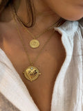 Sahira Gigi Double Coin Necklace Gold