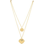 Sahira Gigi Double Coin Necklace Gold