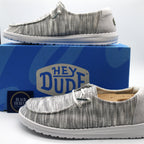 Heydude Wendy Sox Women's Shoes - Glacier Grey - BeachToBlvd