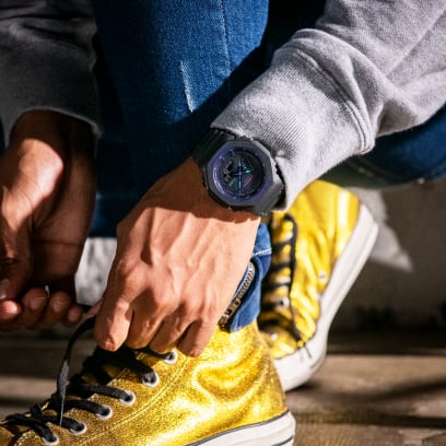 Casio G-Shock GA2100VB-1A Analog-Digital Men's Watch - Black