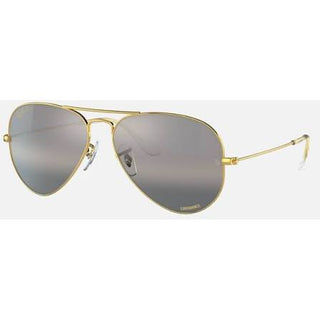 Ray-Ban Aviator Polarized Chromance Sunglasses - Legend Gold Frame - Grey Lens