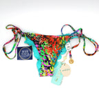 Luli Fama MIAMI MYSTIQUE - Seamless Wavy Ruched Back Brazilian Tie Side Bottom