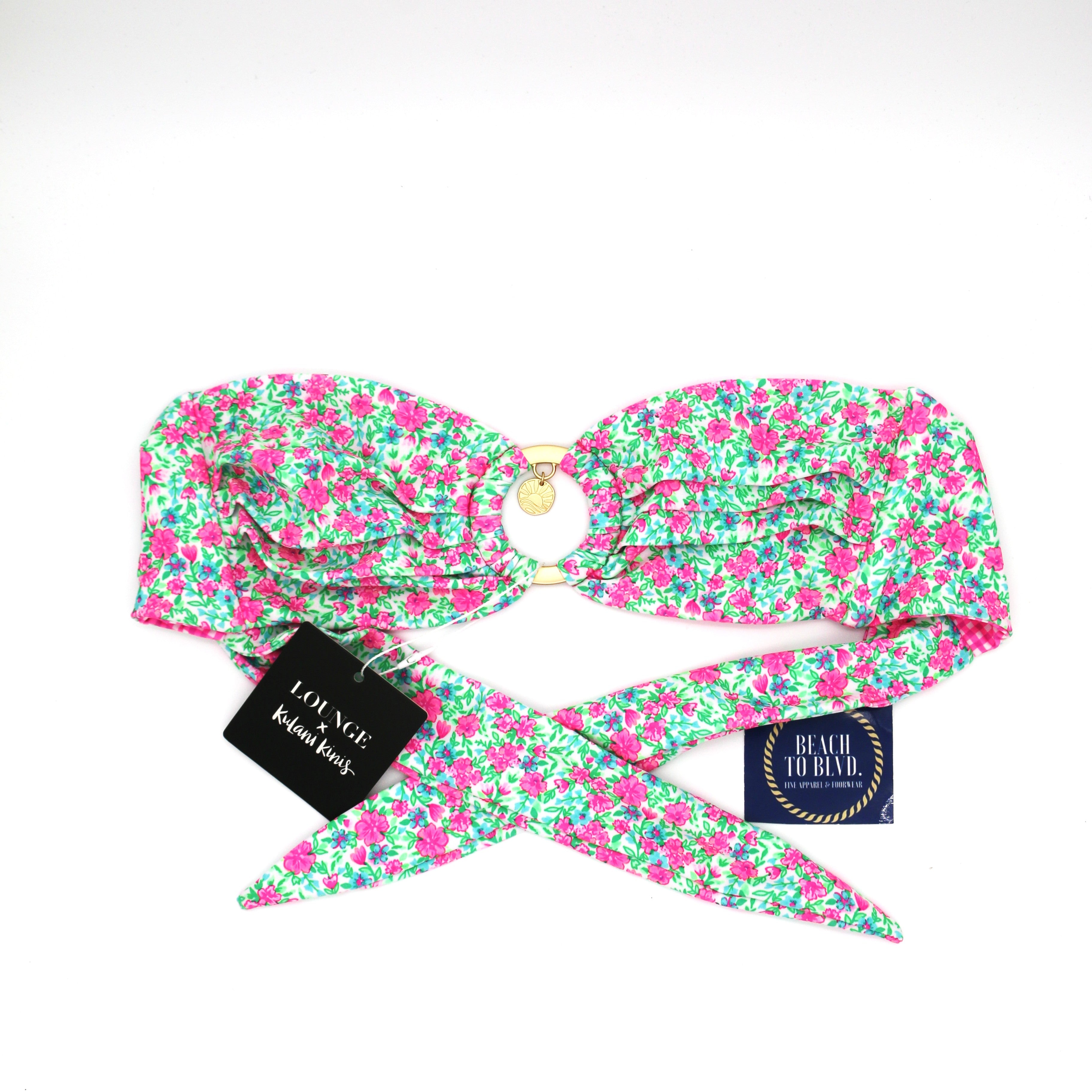 Kulani Kinis Strapless Bandeau Bikini Top- Sweet Pea