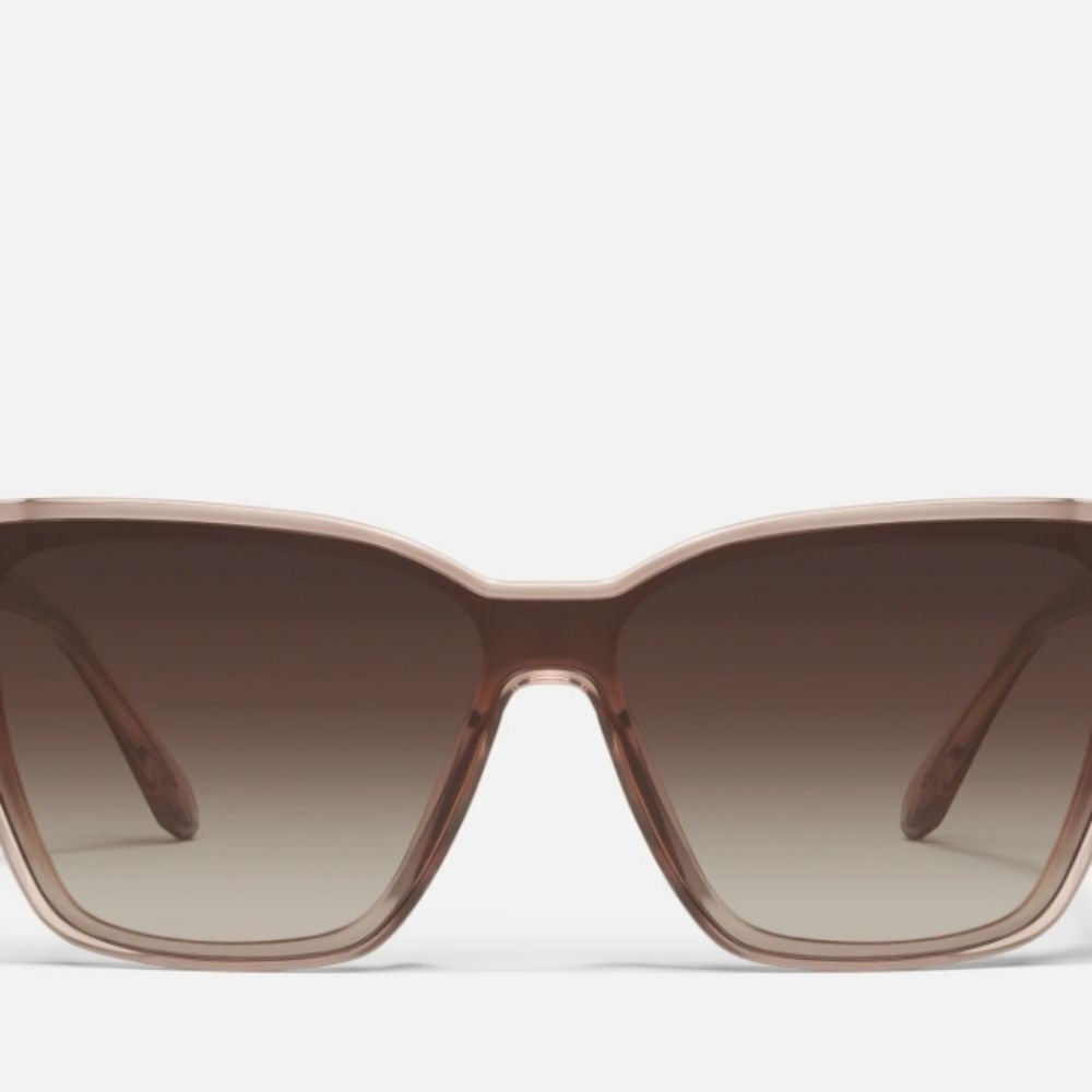 Quay Confidential Sunglasses- Doe Frame/Brown Lens