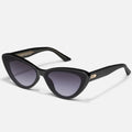 Quay Tempted Cat-Eye Sunglasses- Black Frame/Smoke Lens