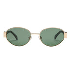 I-SEA Lennox Women's Polarized Sunglasses - Gold Frame/Green Lens