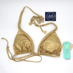Luli Fama Sail on -Gold Rush Braided Triangle Top