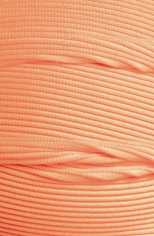 Kulani Kinis Strapless Bandeau Bikini Top - Mango Ribbed