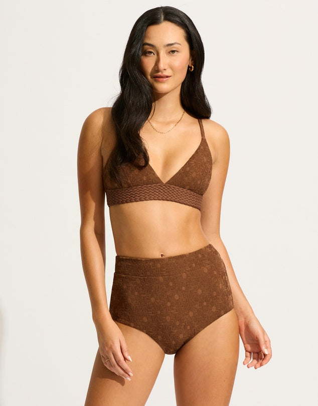 Seafolly Marloe Banded Bralette Swim Top