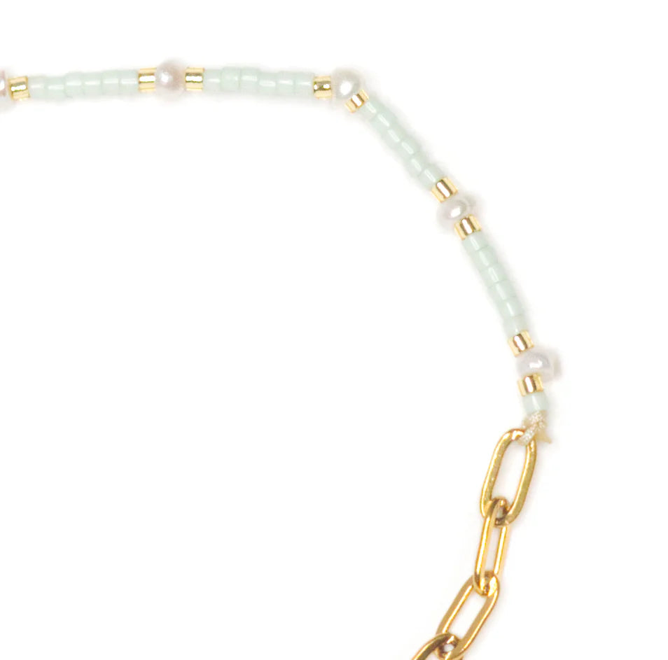 Salty Cali Mermaid Necklace Light Blue