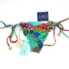 Luli Fama MIAMI MYSTIQUE - Seamless Wavy Ruched Back Brazilian Tie Side Bottom