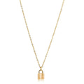 Sahira Mini Lock Necklace Gold