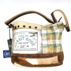 Myra Plaid Granit Rose Crossbody Bag - BeachToBlvd