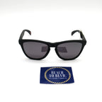 Oakley Frogskins Sunglasses - Matte Black Frame - Prism Black Polarized Lenses - BeachToBlvd