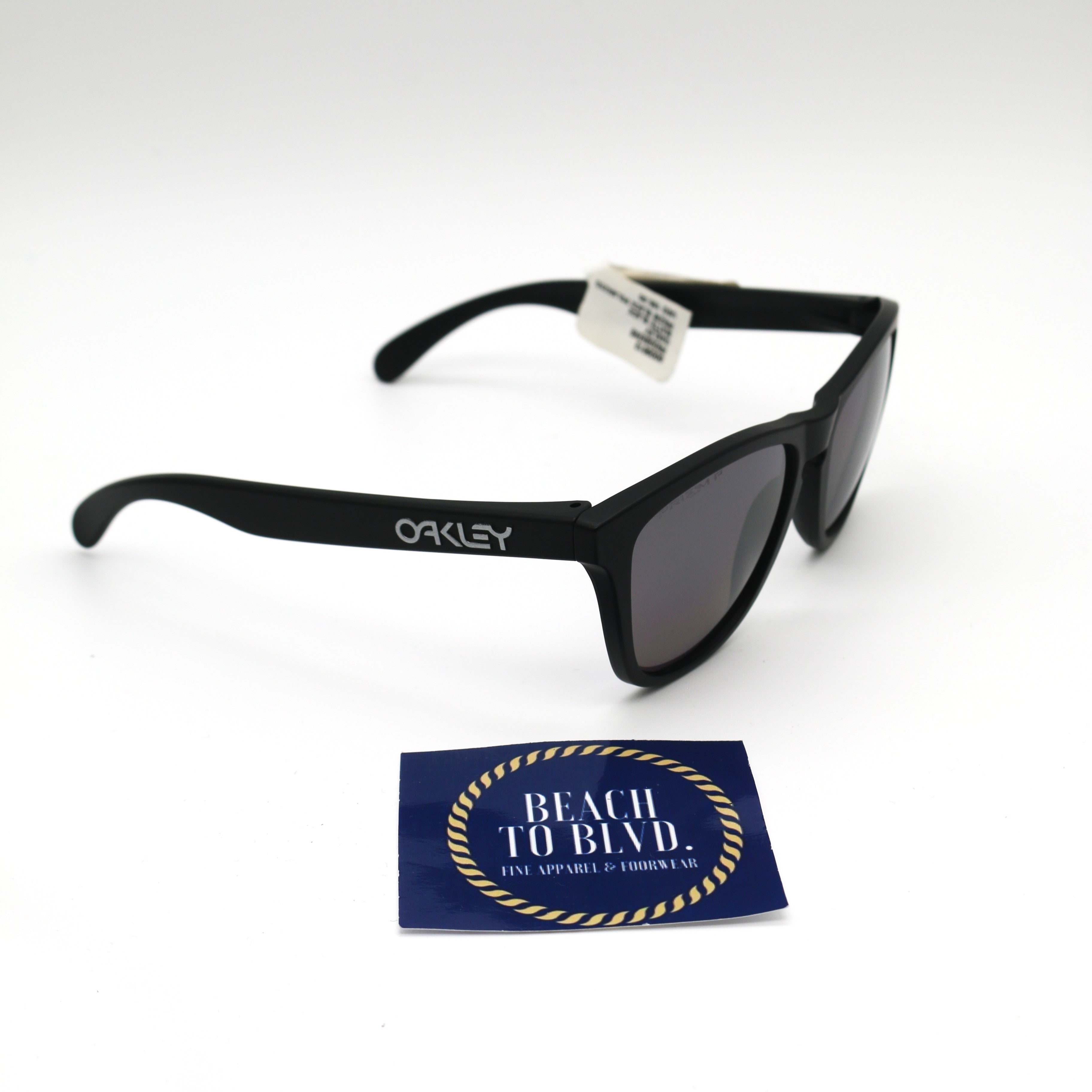 Oakley Frogskins Sunglasses - Matte Black Frame - Prism Black Polarized Lenses - BeachToBlvd