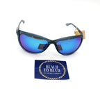 Oakley Pasque Sunglasses - Crystal Black Frame - Prizm Sapphire Polarized Lenses - BeachToBlvd