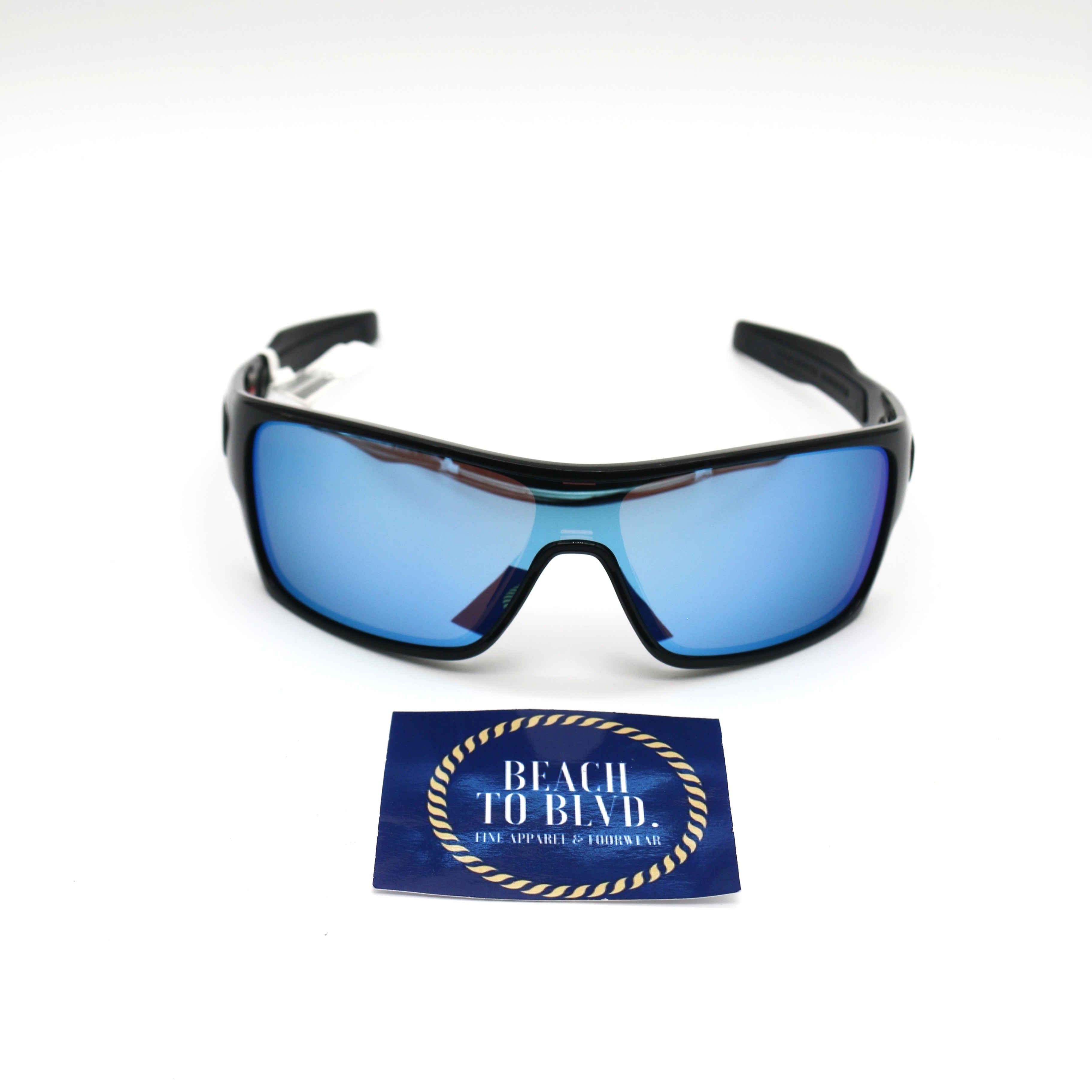 Oakley Turbine Rotor 0009307- Prizm deep water polarized Lenses, Polished black Frame