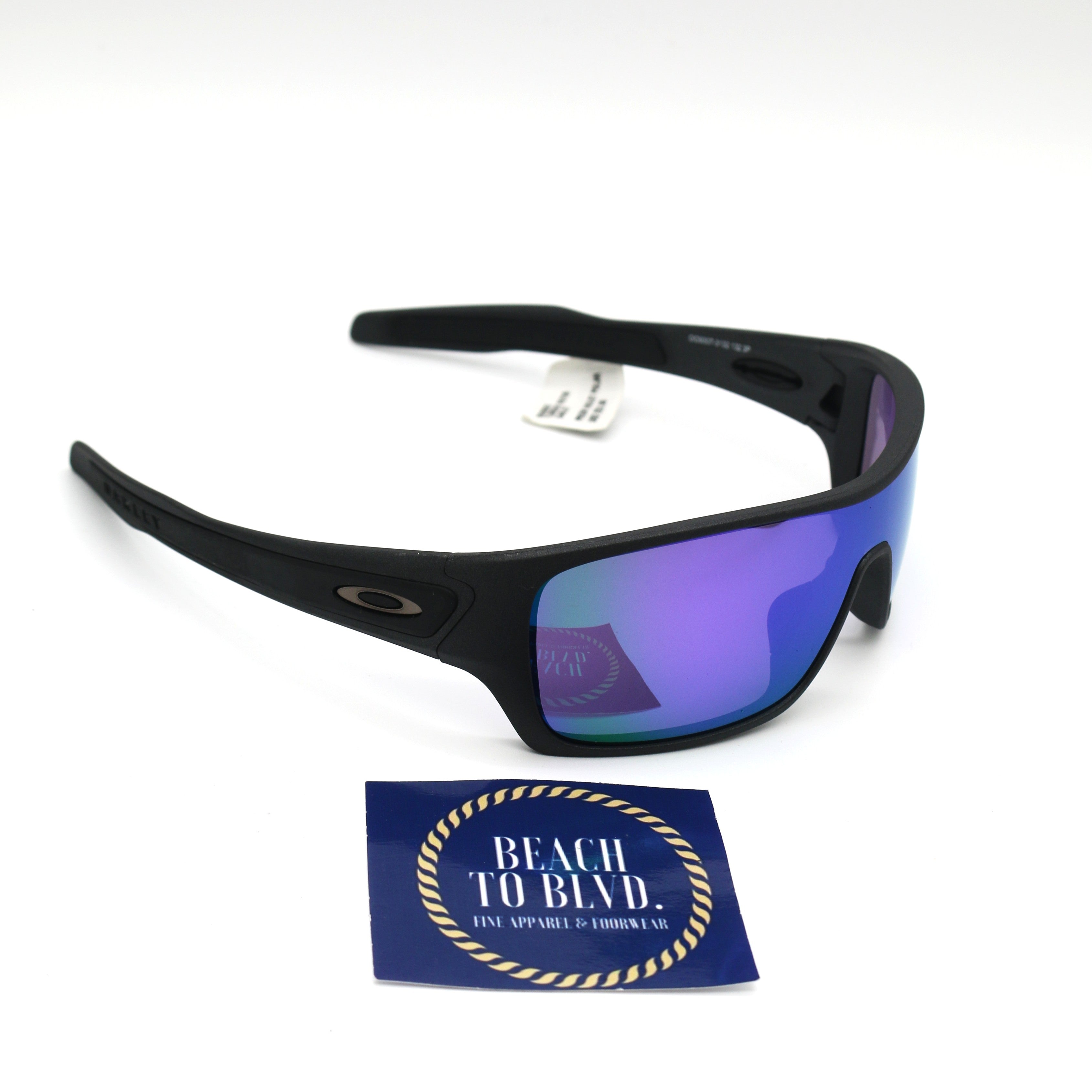 Oakley Turbine Rotor 0009307- Prizm violet polarized Lenses, Matte steel Frame