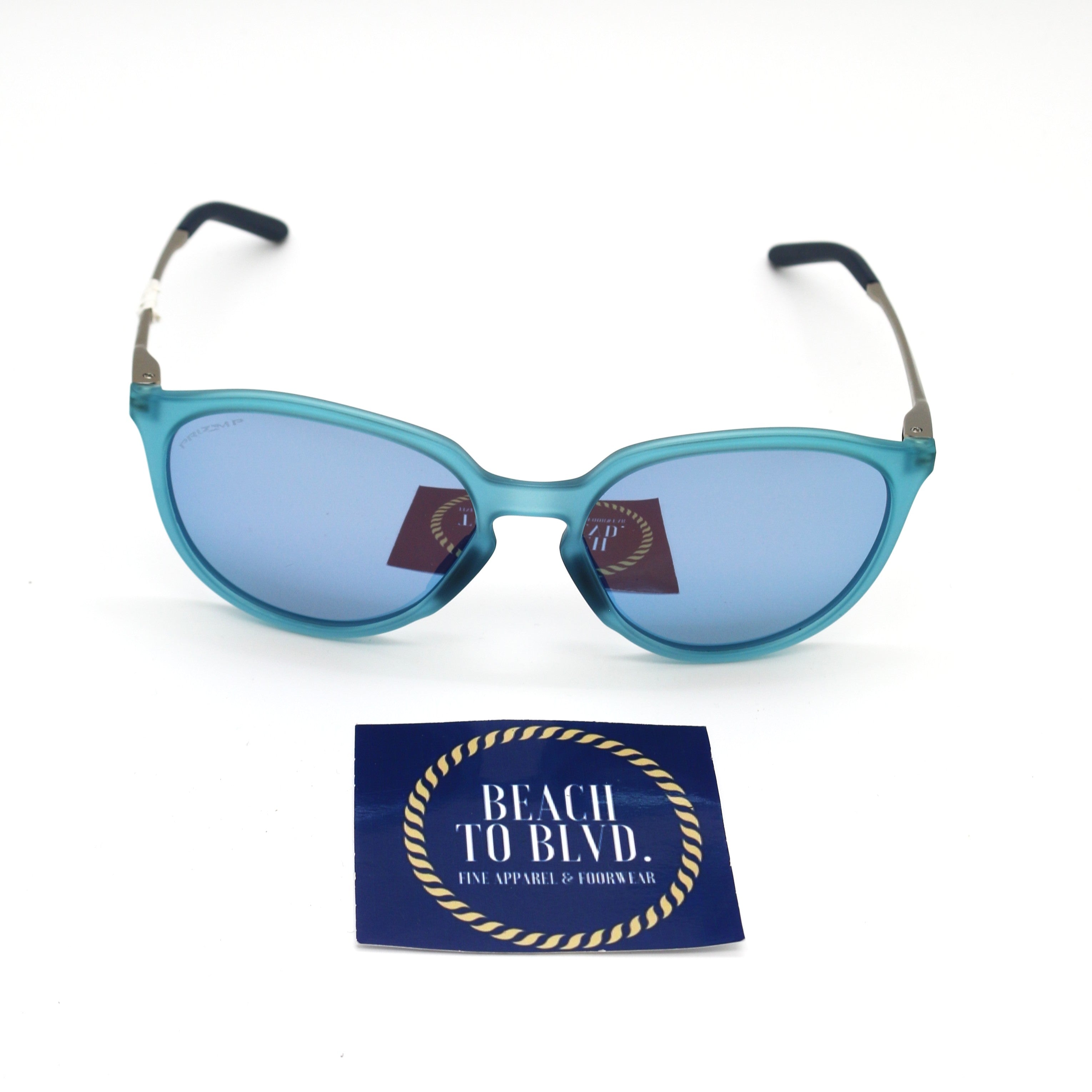 Oakley Sielo Polarized Sunglasses - Matte Stonewash Frame with Prizm Deep Water Lenses - BeachToBlvd