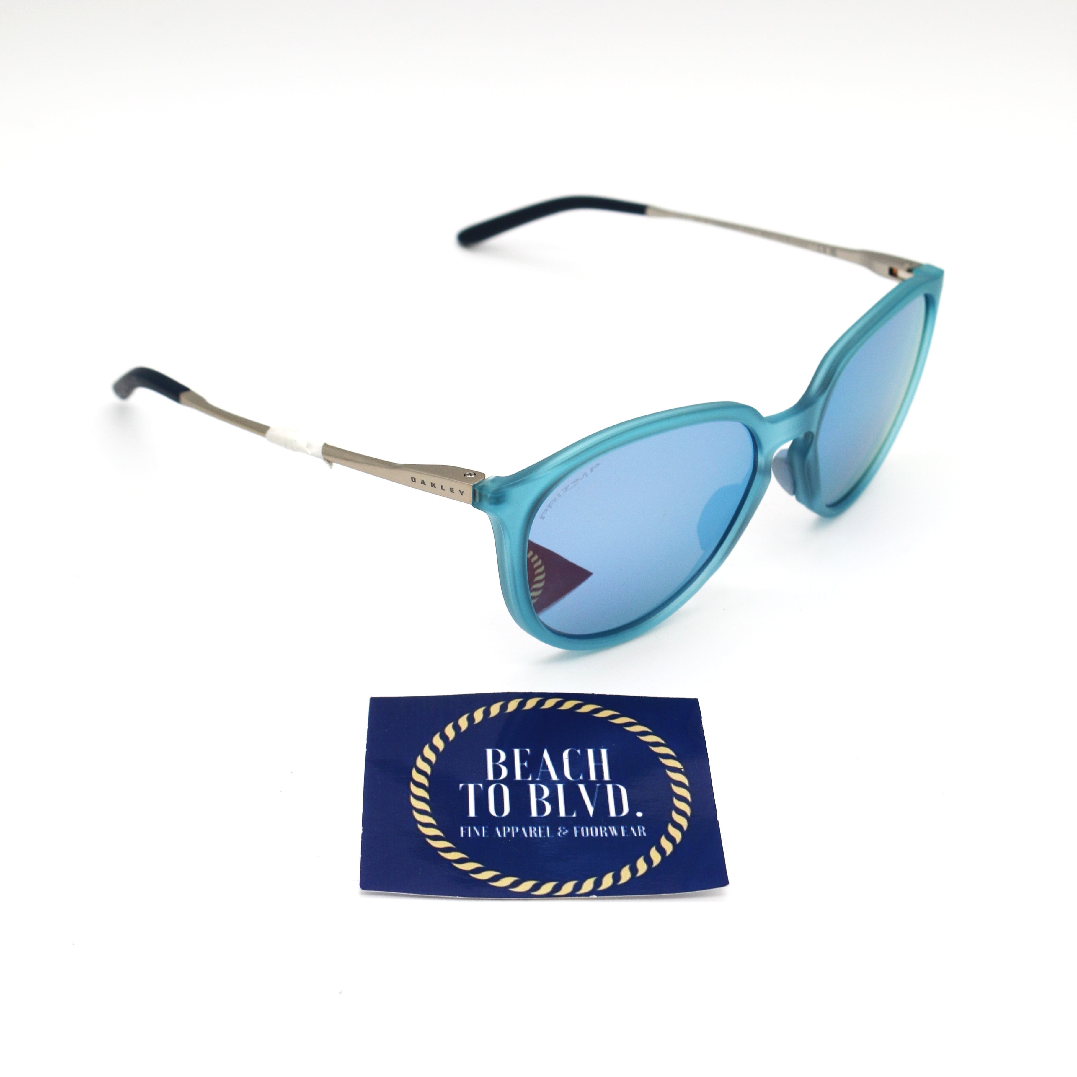 Oakley Sielo Polarized Sunglasses - Matte Stonewash Frame with Prizm Deep Water Lenses - BeachToBlvd