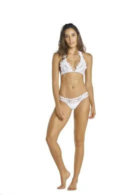 PQ Swim Water Lily Lace Banded Bottom - BeachToBlvd