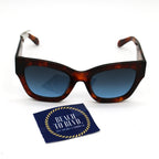 Quay By The Way- Brown Tortoise/ Navy Blue