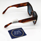 Quay By The Way- Brown Tortoise/ Navy Blue