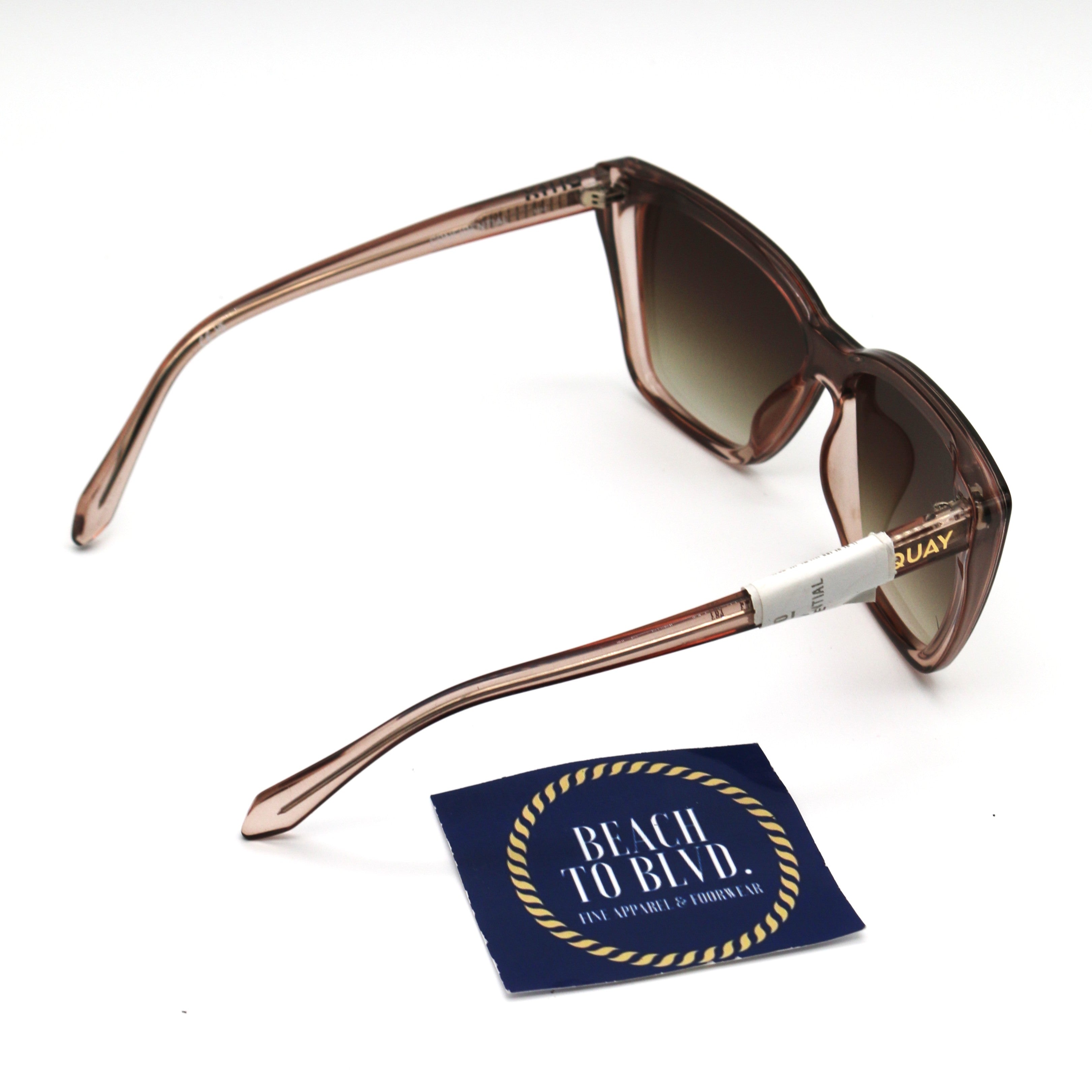 Quay Confidential Sunglasses- Doe Frame/Brown Lens
