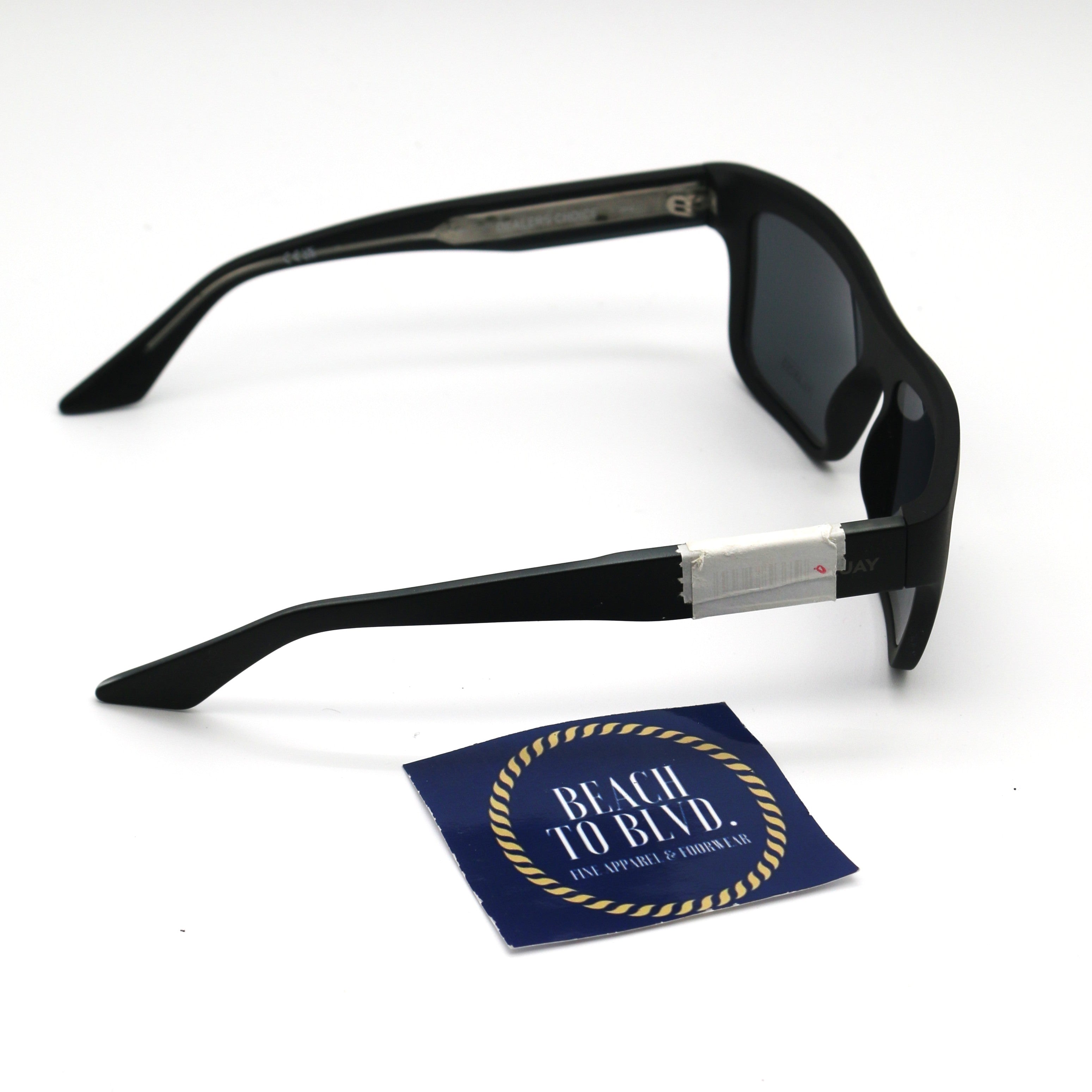 QUAY Dealers Choice Sunglasses - Matte Black/Black Polarized