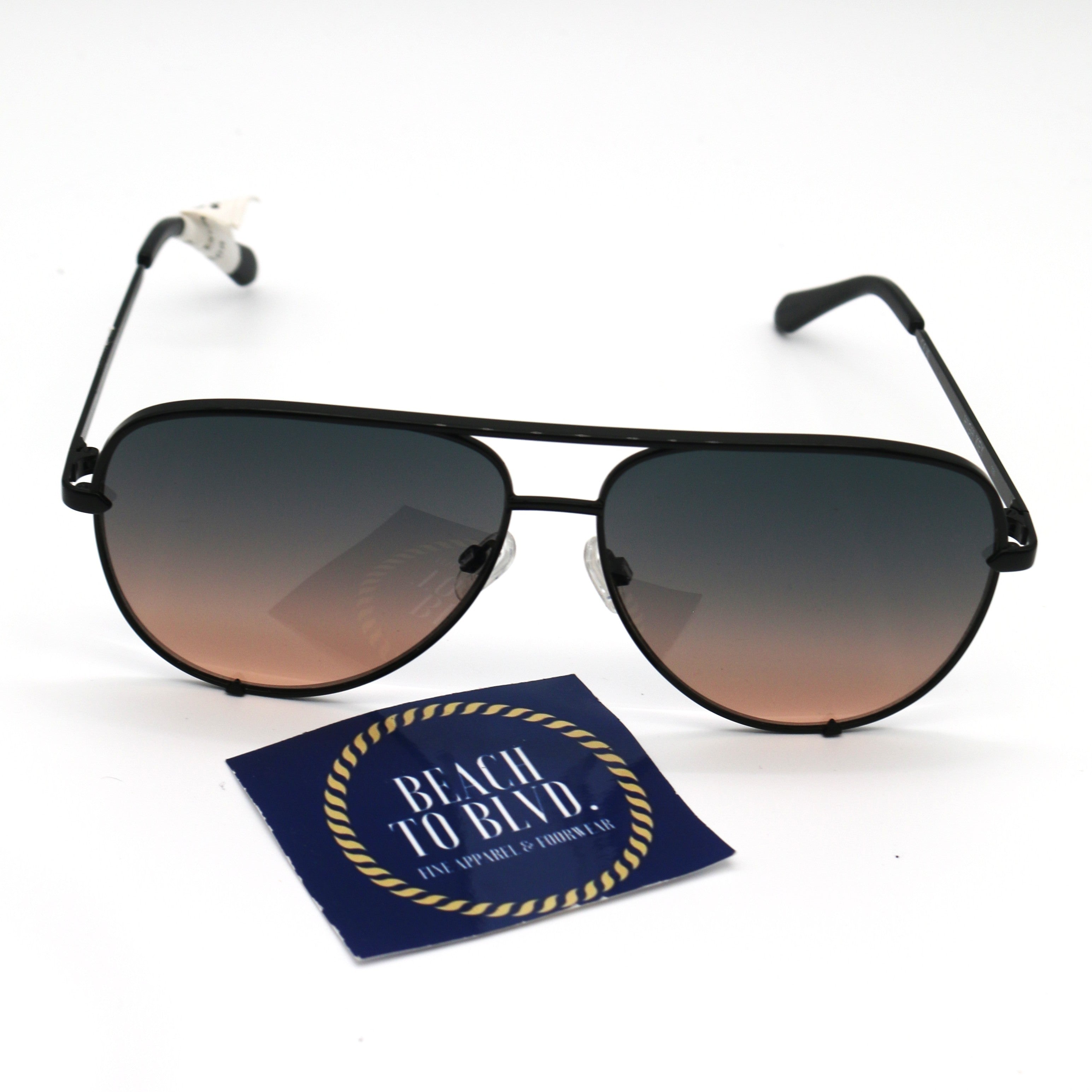 Quay High Key Extra Large- Black/ Fade