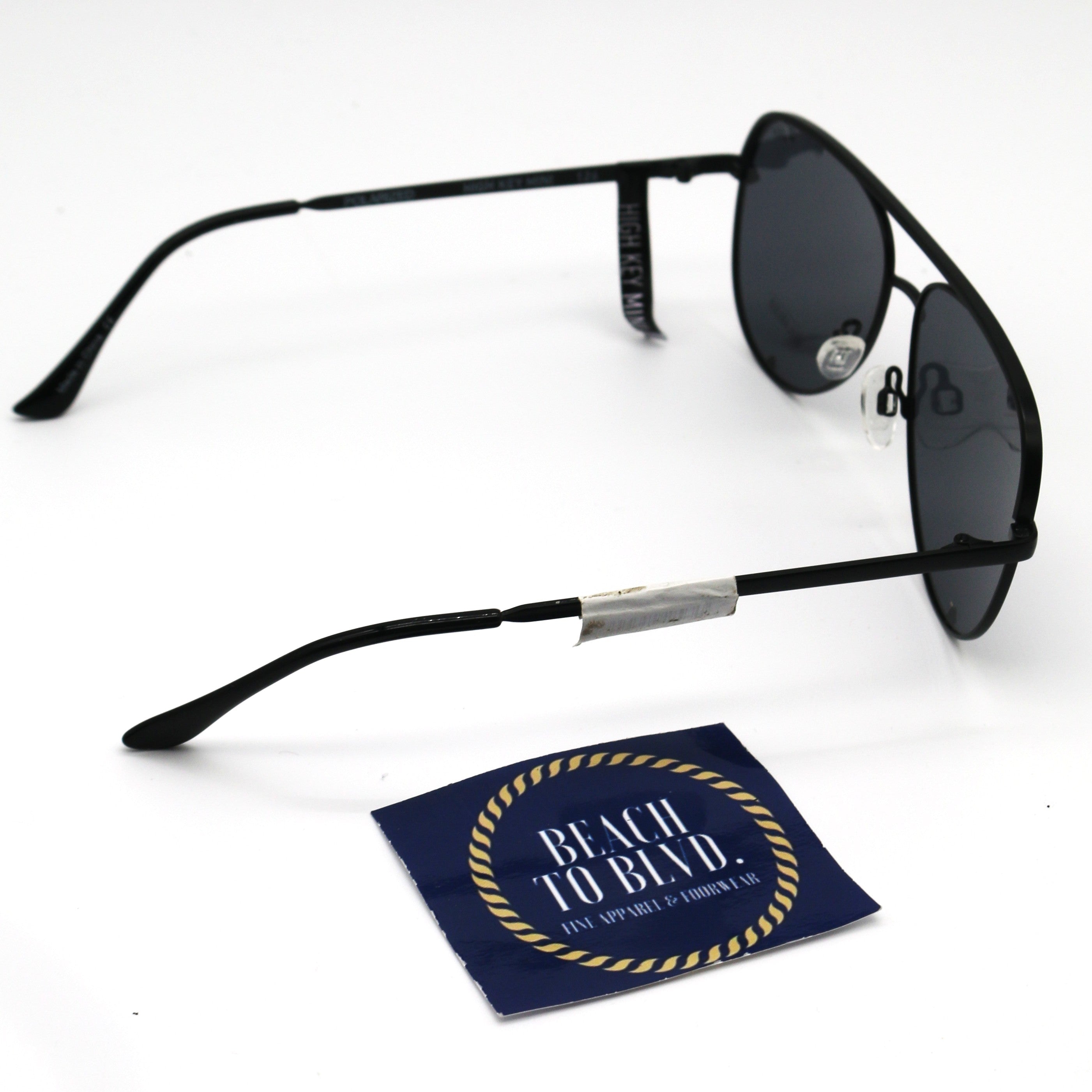 Quay High Key Mini Sunglasses- Black/ Smoke