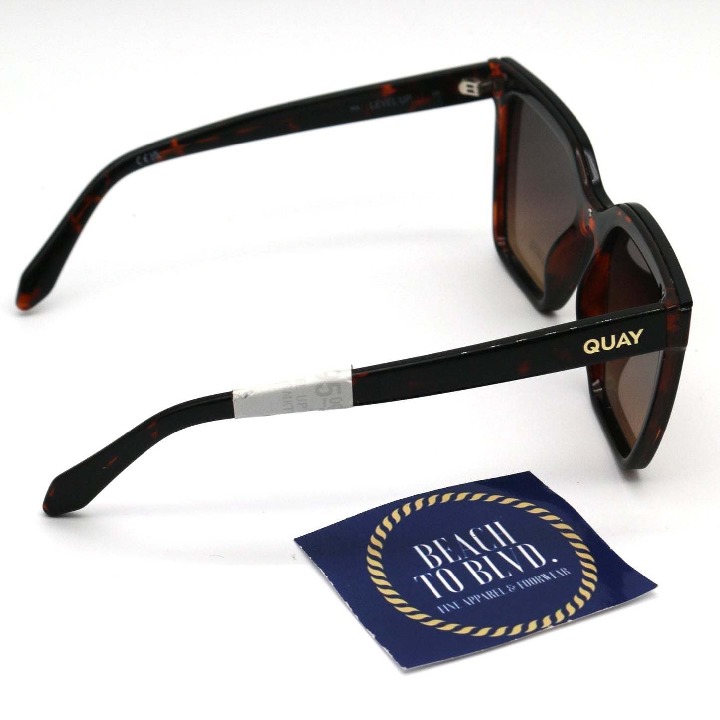 Quay LEVEL UP- Tortoise Frame / Smoke Taupe Polarized Lens