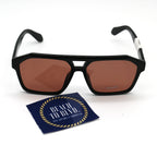 Quay Soundcheck Sunglasses-Black/Apricot Polarized