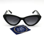 Quay Tempted Cat-Eye Sunglasses- Black Frame/Smoke Lens