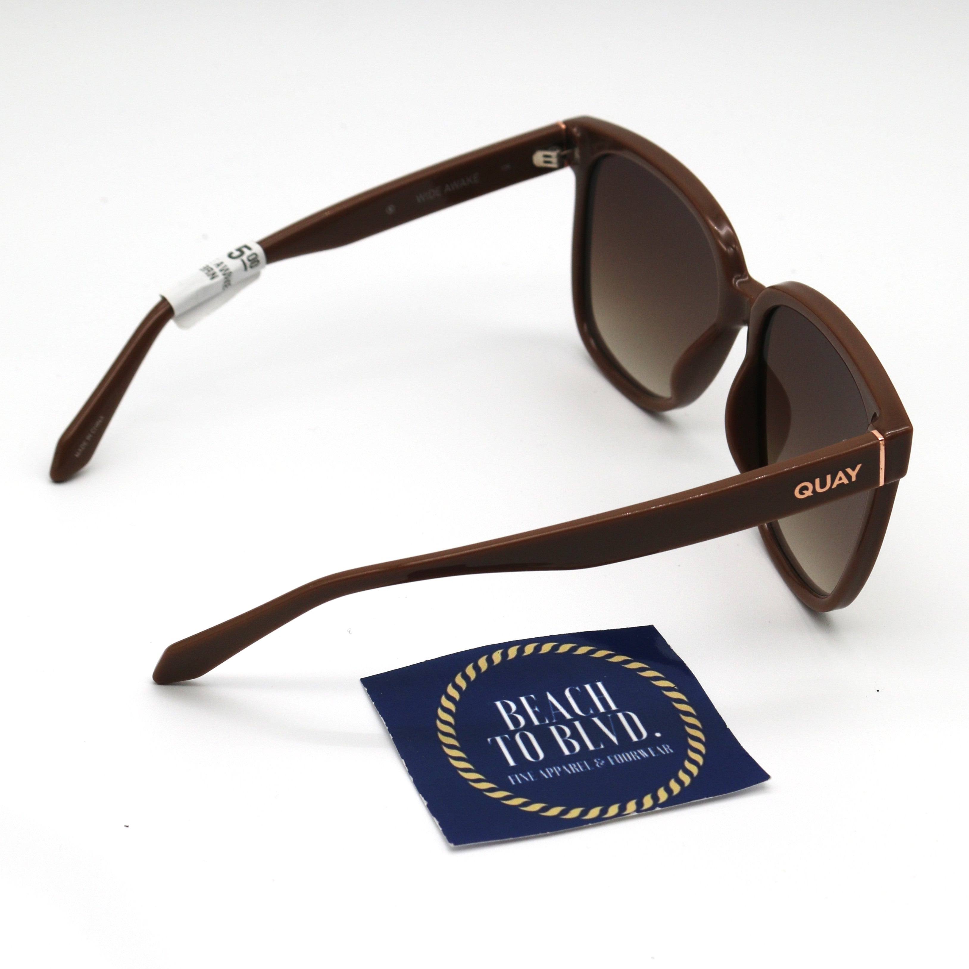 Quay  WIDE AWAKE- Oat Frame / Brown Lens