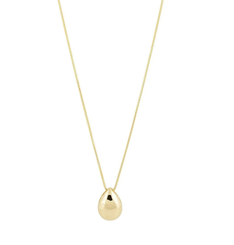 Sahira Raindrop Necklace Gold