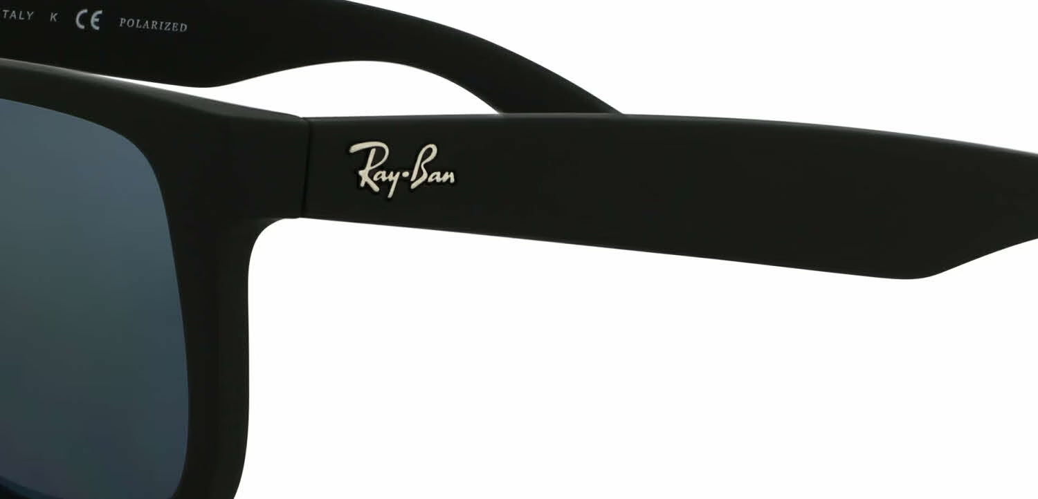Ray-Ban RB4165 - Justin 622/2V Rubber Black/Blue 55