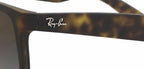 Ray-Ban RB4165 Justin- Matte Havana Rubber / Polarized Brown Gradient Lens (865/T5)