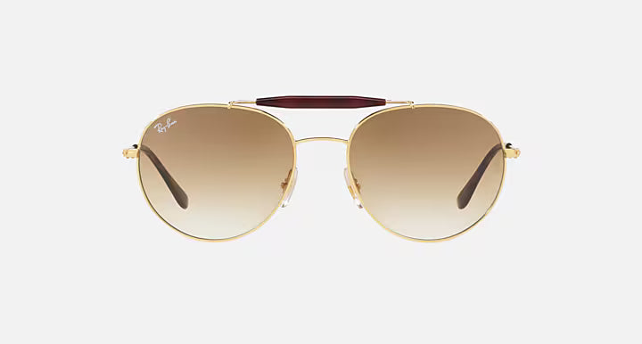 Ray-Ban RB3540 Sunglasses - Polished  Arista Gold Frame - Light Brown Gradient Lens
