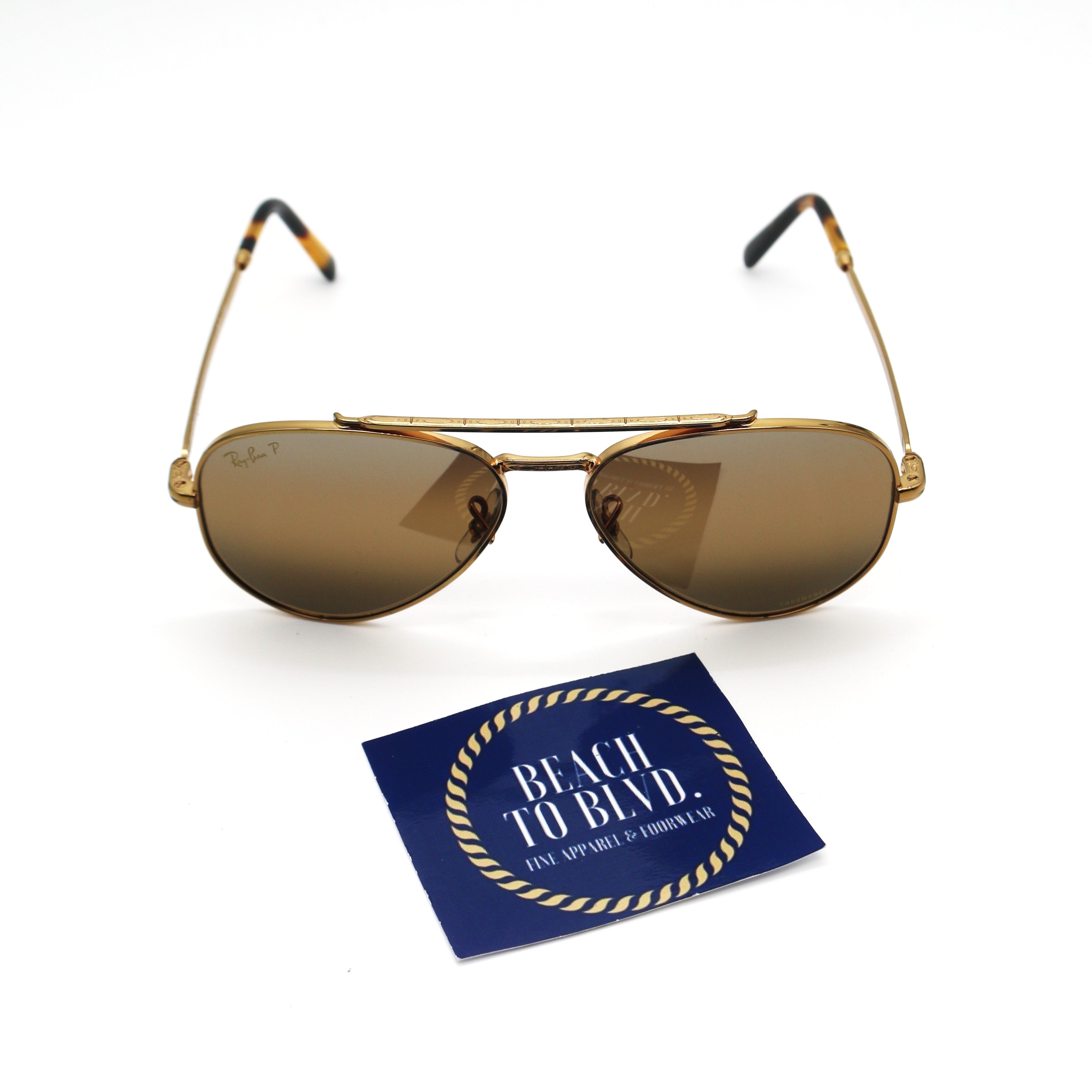 Ray-Ban RB3625 New Aviator- Gold / Silver/Brown (9196G5)